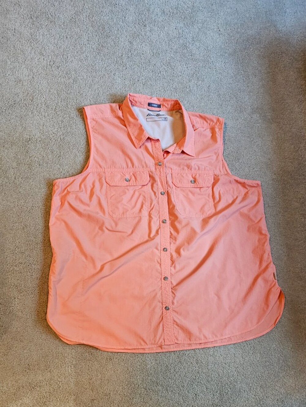Eddie Bauer Rip Stop Sleeveless Shirt 2X